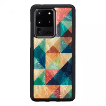 Aizsargmaciņš iKins Samsung Galaxy S20 Ultra, mozaīkas melns