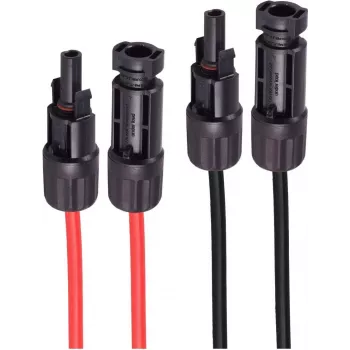 shiverpeaks ®-PV4 Pagarinājums, 6mm², 2 gabalu komplekts sarkans/melns, 15m (BS02-330816)