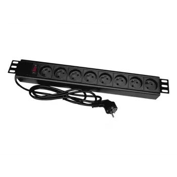 Alantec PZ081U3M pagarinātājs 3 m 8 kontaktligzdas Melns