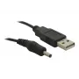 USB barošanas kabelis DeLOCK 82377 1.5m USB A