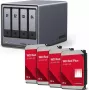 UGREEN NAS HDD Kit DXP4800 Plus+ ar 4 x Western Digital WD80EFPX 8TB diskiem (modelis 35261 & 4x WD80EFPX)