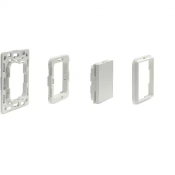 Shelly BLU Wall Switch 4 četru pogu Bluetooth slēdzis, plastmasa, ziloņkaula krāsa