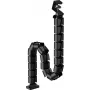 Inline 59996D Kabeļu kanāls, melns, 10cm x 50mm, ABS plastmasa
