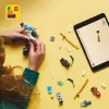LEGO NINJAGO komplekts 71827 Zane kaujas tērpa mehs, 92 gabali, 2 minifigūras, augstums 100 mm, vecums 6+