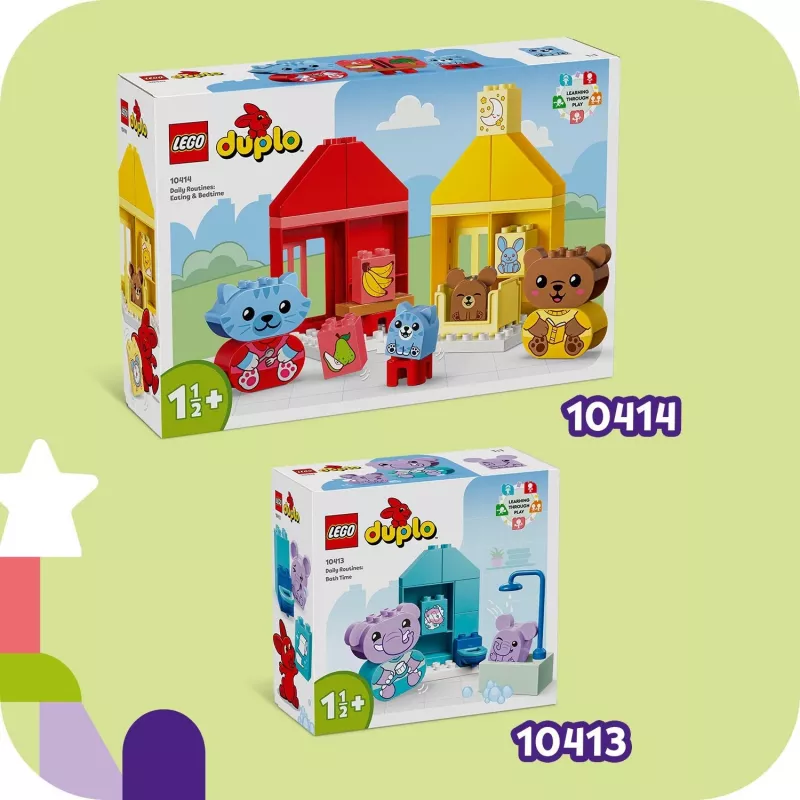 LEGO DUPLO Manas Pirmās Ikdienas Rutīnas: Ēšana un Gulētiešana 10414