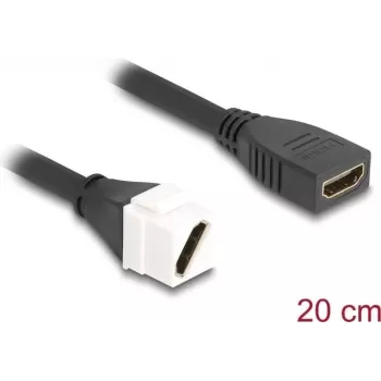 DeLOCK Keystone modulis HDMI sieviete-sieviete diagonāls 8K 60 Hz 20 cm melns