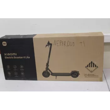 SALE OUT. Xiaomi Electric Scooter 4 Lite EU | 300 W | 25 km/h | 8.5 collas | 3 mēneši | Melns | LIETOTS, BOJĀTS IEPAKOJUMS, TRŪKST: LĀDĒTĀJS UN SEŠSTŪRA ATSLĒGA