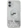 Karl Lagerfeld KLHMP16MLGKCSGH aizmugures vāciņš iPhone 16 Plus, TPU/PC, caurspīdīgs