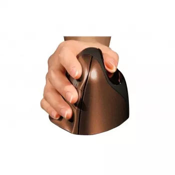 BakkerElkhuizen Evoluent 4 Small Wireless vertikālā pele, labā roka, melna/brūna