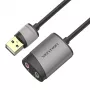 Vention USB ārējā skaņas karte 0.15M Pelēks Metāls