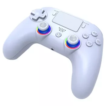 Subsonic PS5 bezvadu LED spēļu kontrolieris balts D-pad Home Options Share