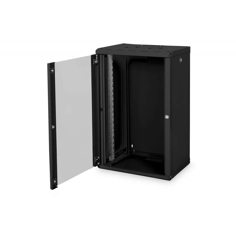 Digitus Unique DN-19 20-U-SW - Tīkla skapis - Piemērots sienas montāžai - Melns, RAL 9005 - 20U - 48,3 cm (19 inch)