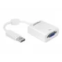 Video kabeļa adapteris DeLOCK 61766 0.125m VGA DisplayPort Balts