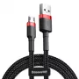 Mikro USB kabelis Baseus Cafule 1.5A 2m (sarkans & melns)