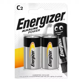 Energizer C Alkaline Power Batterijas, 2 iepakojums