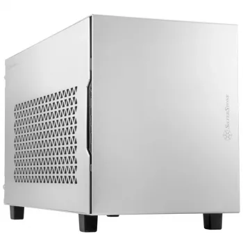 Mini-ITX korpuss SILVERSTONE SST-SG15S, sudraba alumīnija kompakts korpuss