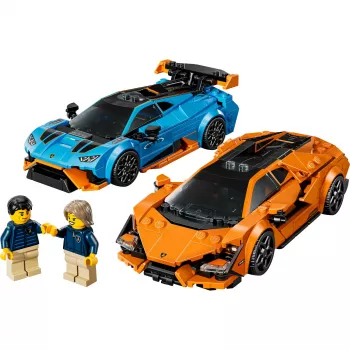 LEGO Speed Champions komplekts 77238 — Lamborghini Revuelto un Huracán STO, 607 gabali, 2 minifigūras, ieteicams no 10 gadiem