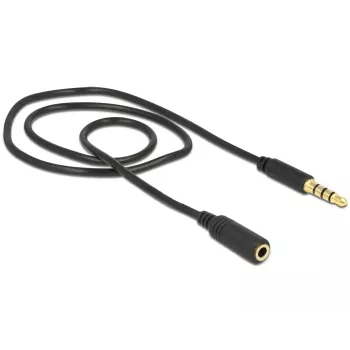 Audio pagarinātājs DeLOCK 84716 0.5 m 3.5 mm Melns