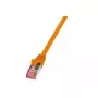 Tīkla kabelis LogiLink 10m Cat.6 RJ-45 S/FTP Oranžs