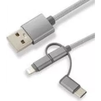 CoreParts MOBX-ACC-003 USB kabelis 1 m Micro-USB A — Micro-USB B Pelēks