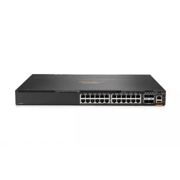 HPE Aruba 6300M - Slēdzis - L3 - pārvaldāms - 24 x 10/100/1000 + 4 x 1 Gigabitu / 10 Gigabitu / 25 Gigabitu / 50 Gigabitu SFP56 (augšupsaite / kopu veidošana) - priekšpuse uz aizmuguri