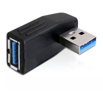 DeLOCK 65341 USB 3.0 pagarinātājs ar 90° leņķi, melns