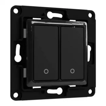 Slēdzis Shelly Wall Switch 2 Melns Vadības Pogas Saderība ar Shelly 2.5