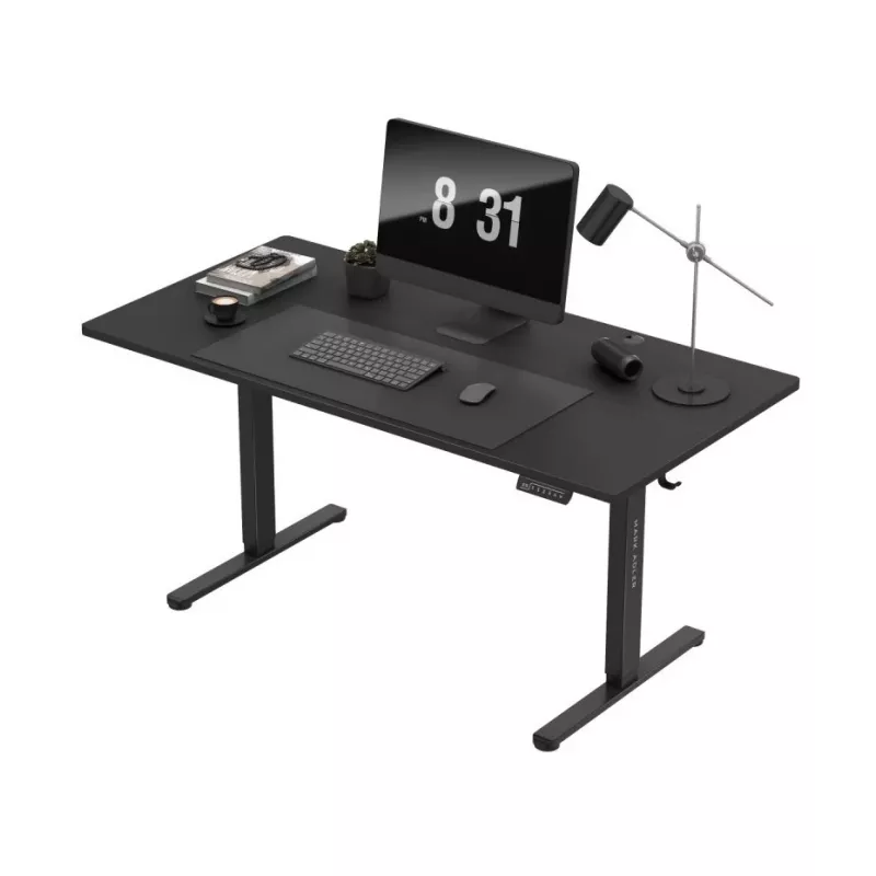 Elektriski regulējams spēļu galds Mark Adler MA-Leader 7.6 Melns — 160×80 cm, 72–118 cm, 70 kg maks.