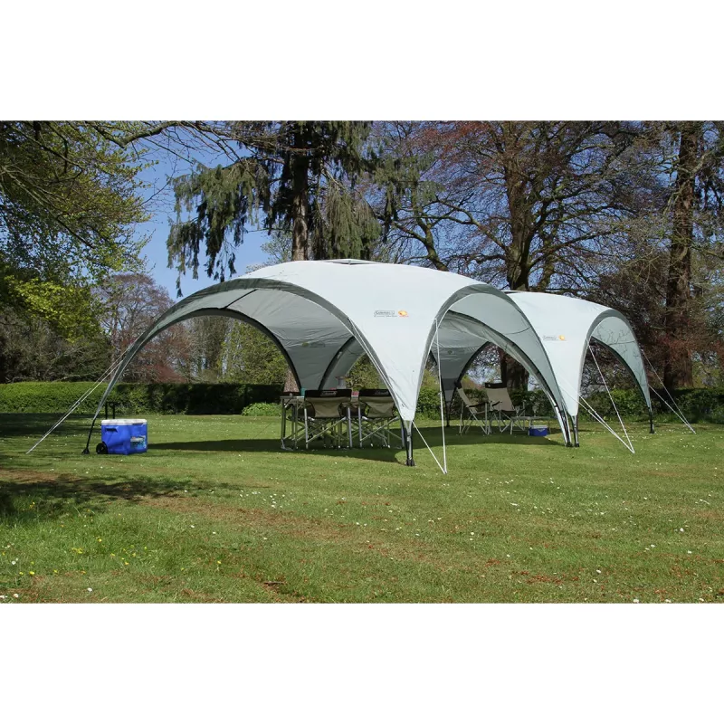 Paviljons pasākumiem Coleman 4,5 x 4,5m (Gaiši pelēks/Pelēks)