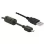 DeLOCK USB kabelis - USB Type A, 4-pin (vīrišķais) - Micro-USB, Type B (vīrišķais) - 1 m (82299)
