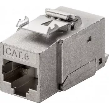 Wentronic Goobay CAT 6 KeyStone RJ45 ligzda, STP ekranēta, 250 MHz - Savienojums: LSA, cinka presējuma korpuss (90863)