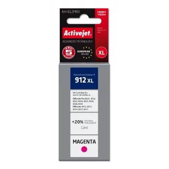 Tintes kasetne ActiveJet AH-912MRX saderīga ar HP, Magenta (High XL, 12 ml, 990 lapas)