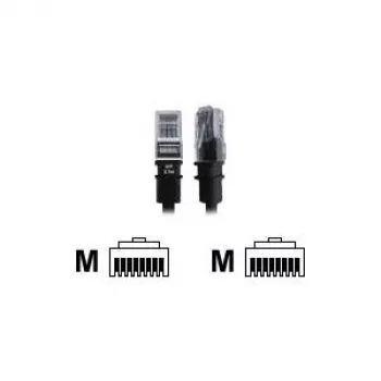 PatchSee BasicPatch - Patch-Cable - RJ-45 (vīriešu) uz RJ-45 (vīriešu) - 3,1m - FTP - CAT 5e - Ekranēts - Melns (F/10)