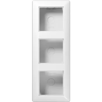 JUNG AS 583 A WW iemontējamā sadales kārba, 85×227×47 mm, balta