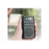 Pārnēsājamais radio Muse M-03 R ar FM PLL uztvērēju, LCD displeju, ārējo antenu, melns
