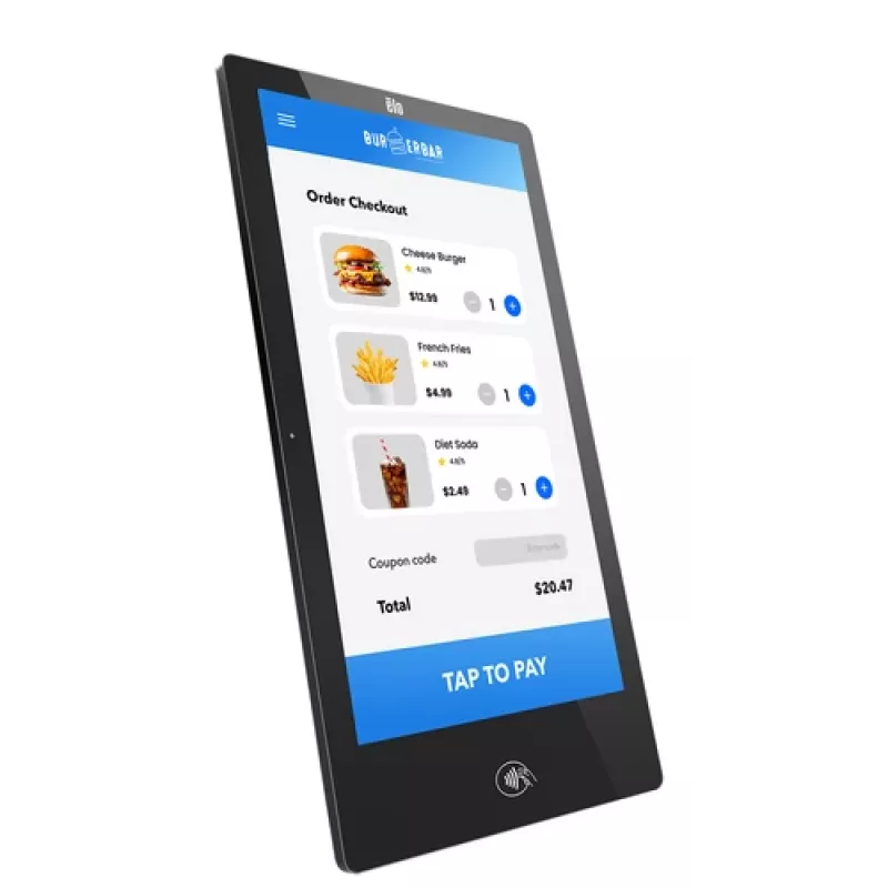 Elo Pay - All-in-One (Pilns risinājums) - Snapdragon 660 2,2 GHz - 4GB RAM - 64GB Atmiņa - NFC - WLAN 802.11a/b/g/n/ac, Bluetooth 5.0 - Android 12 - LCD 54,6 cm