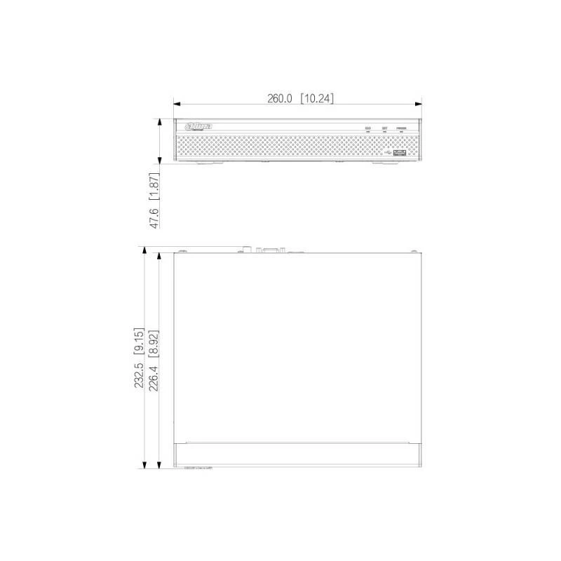 Dahua Technology DHI-NVR4108HS-4KS3 tīkla video ierakstītājs 1U Melns