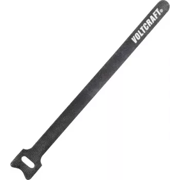 VOLTCRAFT Velcro kabeļu saite 420mm x 12mm tumši pelēka 5 gab. (VC-10547730)