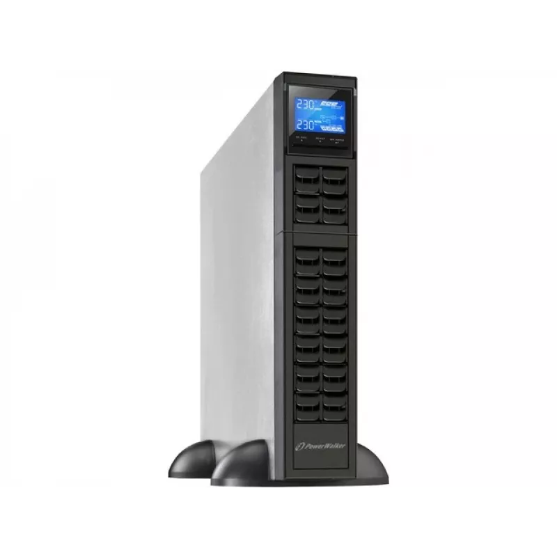PowerWalker VFI 1000CRM LCD nepārtrauktās barošanas avots (UPS) Double-conversion (Online) 1 kVA 800 W 3 AC kontaktligzdas