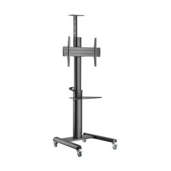 Grīdas TV statīvs Gembird TVS-70T-02 37 inch–70 inch ekrāniem, max 70 kg, VESA 200x200–600x400, slīpums ±5°/−12°, augstuma regulēšana, riteņi, kabeļu pārvaldība