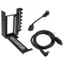 CableMod CM-VPB-HDK-R vertikālais grafikas kartes stiprinājums ar PCIe x16 riser vadu, 1x DisplayPort, 1x HDMI, Mini Tower, melns