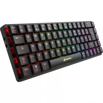 Sharkoon PureWriter W65 bezvadu mehāniskā tastatūra 65% RF QWERTZ melna