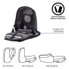 Mugursoma XDDESIGN P705.291 Antracīta — 18 L, nodalījumi klēpjdatoram un planšetei, fiksējams galvenais rāvējslēdzējs