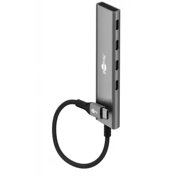 Goobay Slim 4-Port USB-C Hubs USB-C uz 4x USB-C 5 Gbit/s