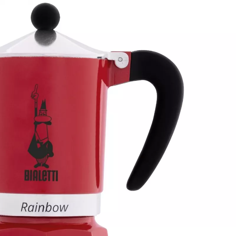 Bialetti Rainbow 1TZ kafijas aparāts, 60 ml, sarkans