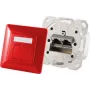 Rozete 2x RJ-45 ShiverPeaks 74280-R Cat6a 500 MHz sarkana matēta metāla