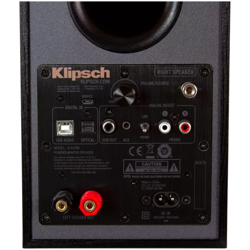 Klipsch R-41PM aktīvais skaļrunis Melns Varš 70W Vadu Bezvadu