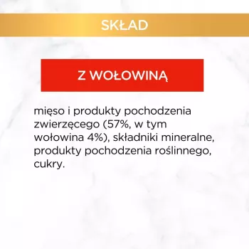 GOURMET Gold Liellopu gaļa - mitrā barība kaķiem - 85g
