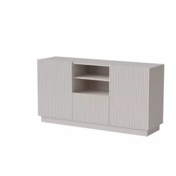 Kumode Cama LIVERTI 150x42x78 cm, smilškrāsas, 1 atvilktne, skaidu plātne