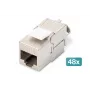 Digitus CAT 6A ekranēts Keystone modulis bez instrumentiem 48 gab.
